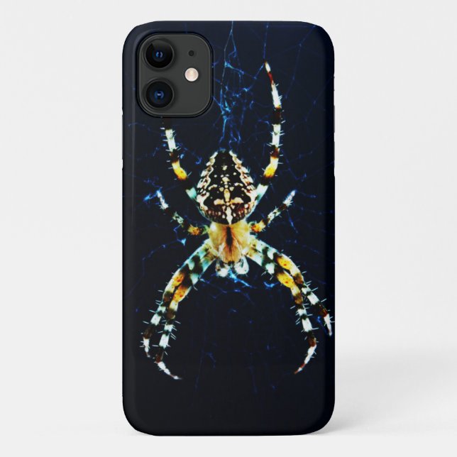 Capa Para iPhone 11 iphm de aranha do jardim europeu (Verso)