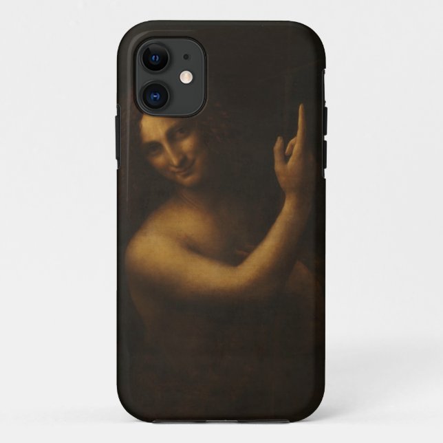 Capa Para iPhone 11 iPhone5 case Leonardo da Vinci John the Baptist (Verso)