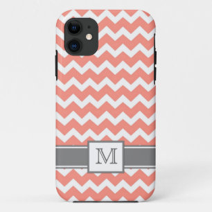 Capa Para iPhone 11 iPhone5 monograma feito sob encomenda Chevron