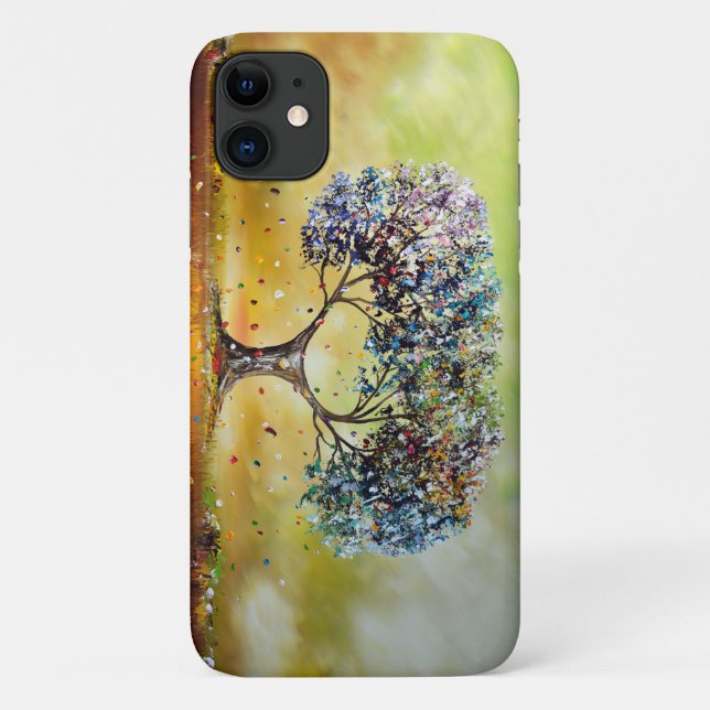 Capa Para iPhone 11 Iphone 11 Case Nature Art Design (Verso)