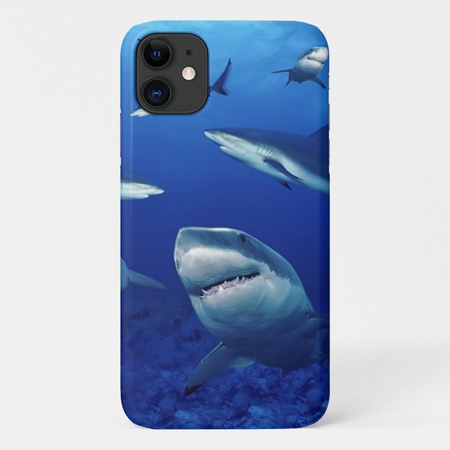 Capa Para iPhone 11 iPhone 11 Case-Sharks  (Verso)
