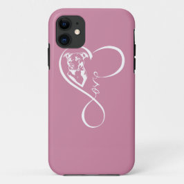Capa Para iPhone 11 iPhone 2017 da pulsação do coração de Pitbull/caso