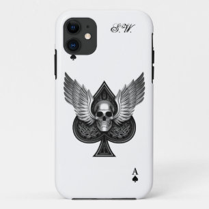 Capa Para iPhone 11 iPhone 5/5S do ás de espada do crânio