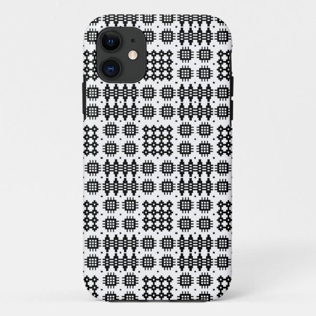 Capa Para iPhone 11 iPhone 5/5s Xtreme Case Black White Welsh Tapeçari (Verso)