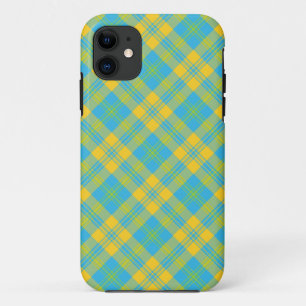 Capa Para iPhone 11 iPhone 5/5s Xtreme Case: Blue Yellow Green: Xadrez