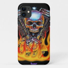 Capa Para iPhone 11 Iphone 5 BT - crânio americano do músculo