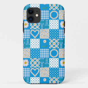 Capa Para iPhone 11 iPhone 5 Case-Mate Case Daisychains Faux Patchwork