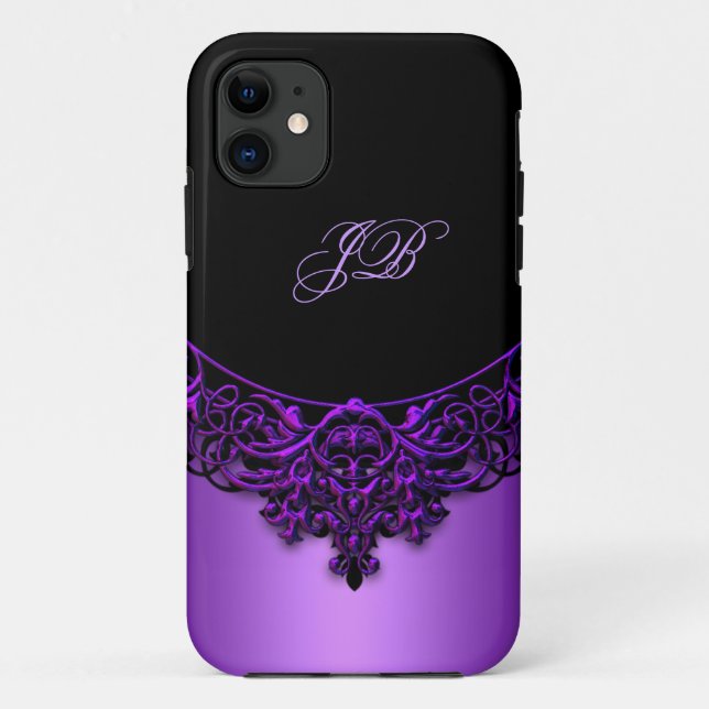 Capa Para iPhone 11 iPhone 5 Case-Mate Case-Mate Case Purple Black (Verso)