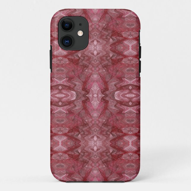 Capa Para iPhone 11 iPhone 5 Fractal Vermelho, ID personalizada de gab (Verso)