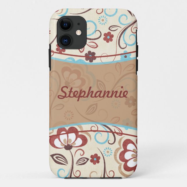 Capa Para iPhone 11 iPhone 5 Mate Floral Mal Ali™ Case (Verso)