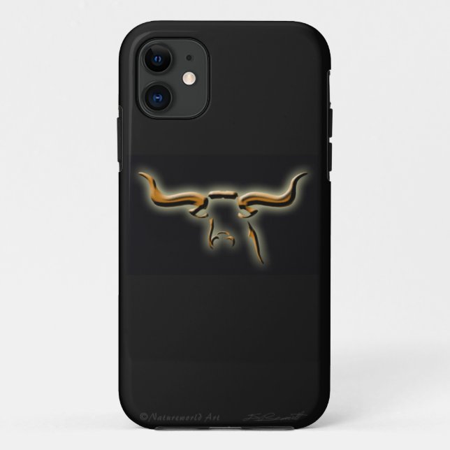Capa Para iPhone 11 iPhone 5 Simples e Longhorn 5 Case (Verso)
