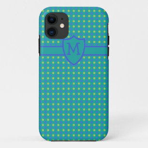 Capa Para iPhone 11 iPhone 5s personalizado com monograma Verde: Bolin