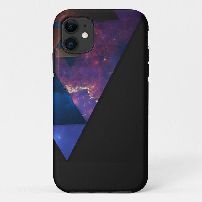 Capa Para iPhone 11 iphone abstrato triangular (Verso)