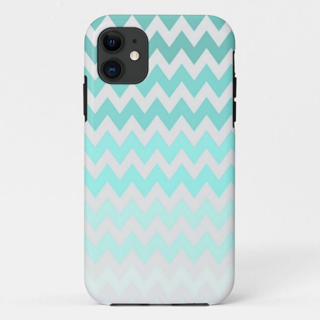 Capa Para iPhone 11 iPhone azul 5s, 5c & de Chevron caso 5 (Verso)