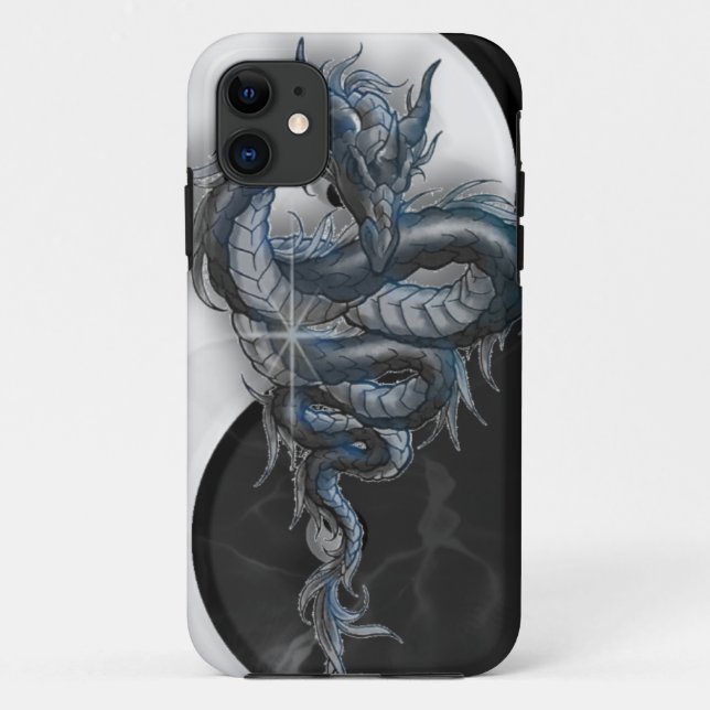 Capa Para iPhone 11 iPhone chinês 5 do dragão de Yin Yang mal lá (Verso)