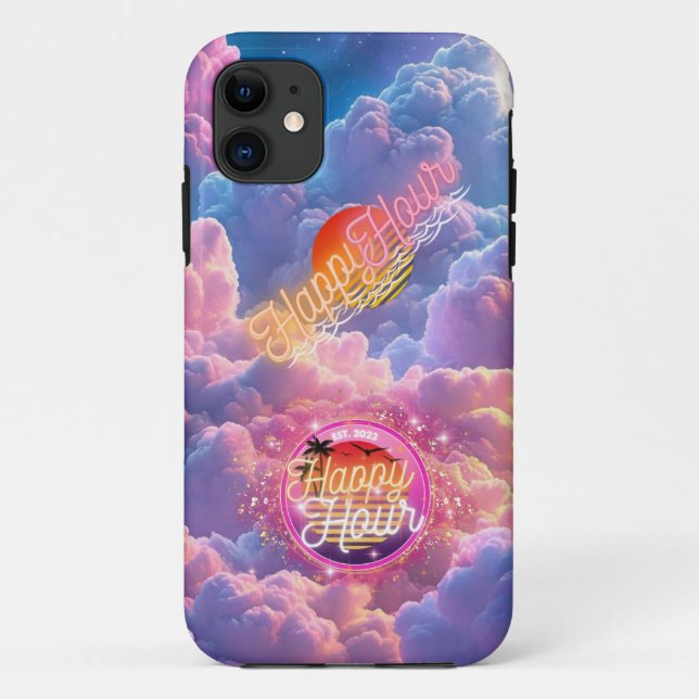 Capa Para iPhone 11 iphone de hora feliz (Verso)