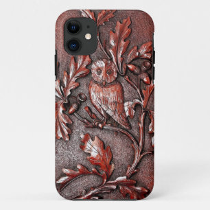 Capa Para iPhone 11 iphone de madeira da coruja