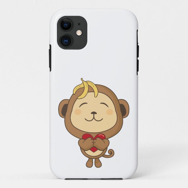 Capa Para iPhone 11 iPhone do macaco 5 casos (Verso)
