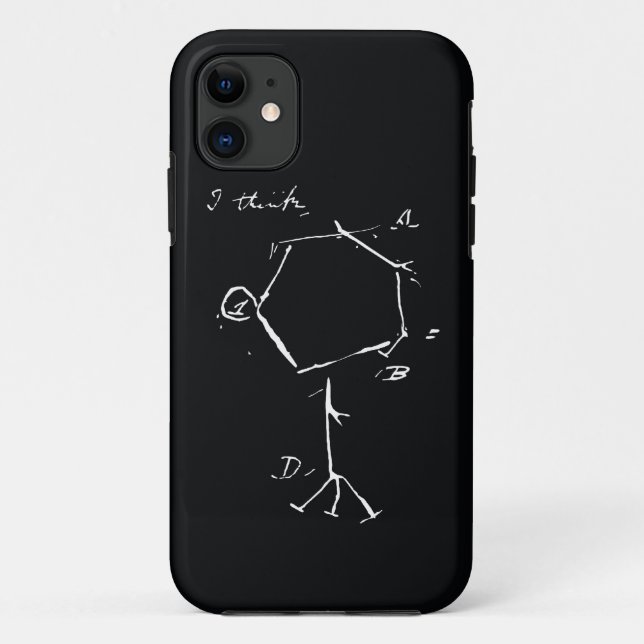 Capa Para iPhone 11 IPhone Eu-pensa (Verso)