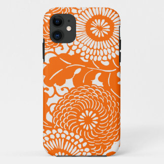 Capa Para iPhone 11 iPhone floral abstrato do teste padrão do vintage