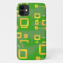 Capa Para iPhone 11 iPhone Geométrico Verde / iPad case