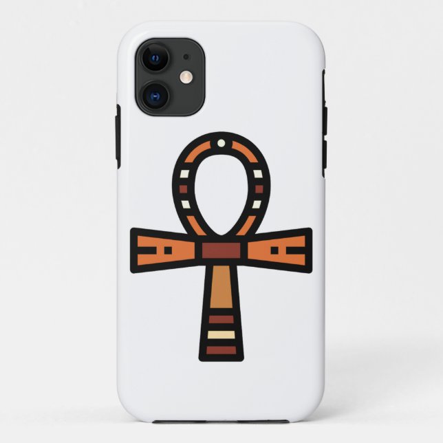 Capa Para iPhone 11 iPhone/iPad africano Ankh (Verso)