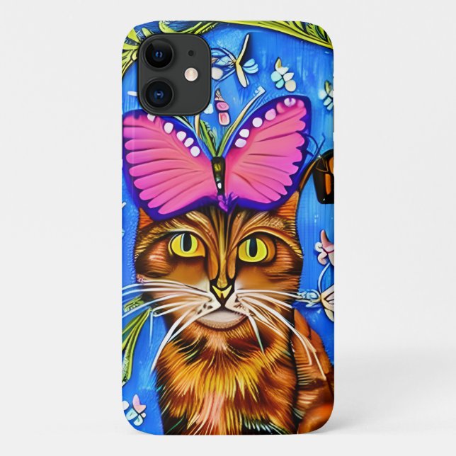 Capa Para iPhone 11 iPhone / iPad Case de gatinhos Cat (Verso)