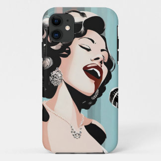Capa Para iPhone 11 iPhone / iPad case Female Nightclub Singer