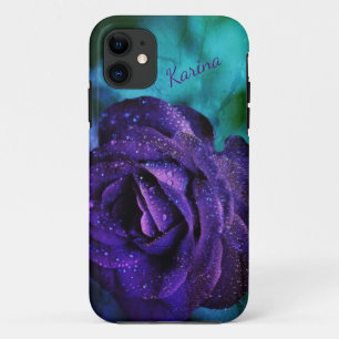 Capa Para iPhone 11 iPhone / iPad Elegante para Rosa roxo