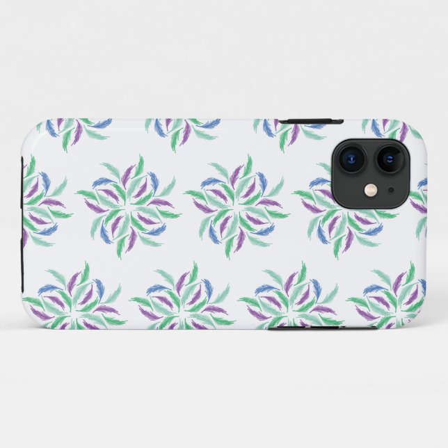 Capa Para iPhone 11 iPhone / iPad Flores Psicodélicas (Verso (horizontal))