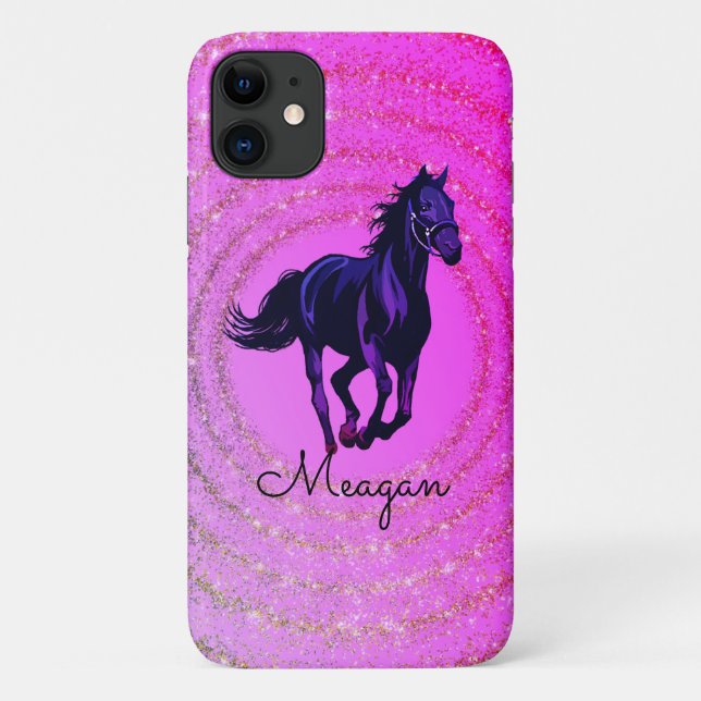 Capa Para iPhone 11 iPhone/iPad Horse Sparkle (Verso)