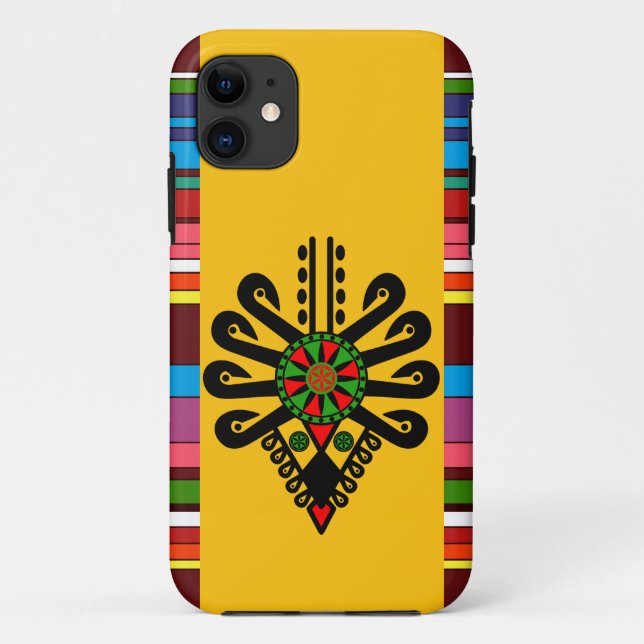 Capa Para iPhone 11 iPhone / iPad Padrão folk de planalto polonês (Verso)