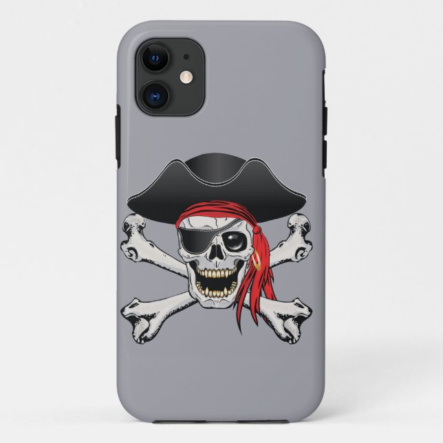 Capa Para iPhone 11 iPhone / iPad Skull Pirate (Verso)