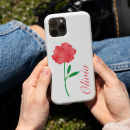 Capa Para iPhone 11 Iphone Personalizado De Mala De Flor
