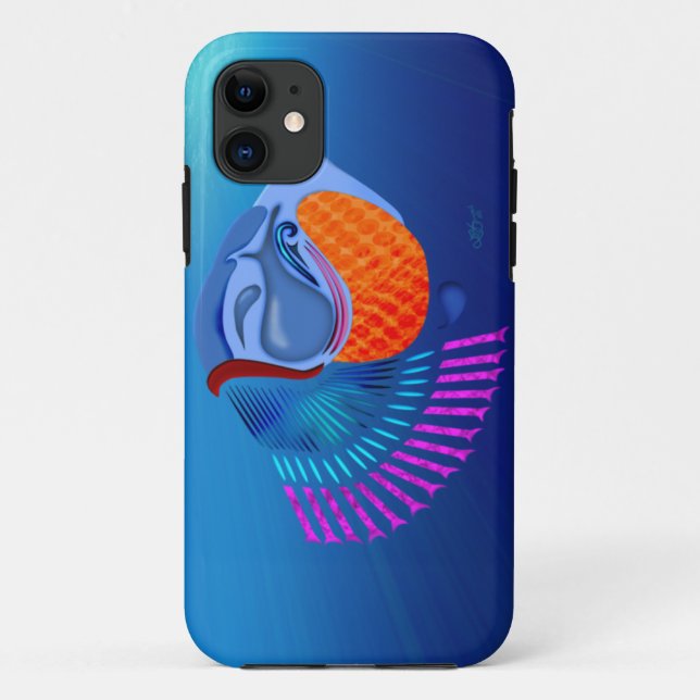 Capa Para iPhone 11 Ir Peixe (Verso)