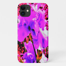 Capa Para iPhone 11 Íris roxa abstrato Ultra Violeta em Vermelho