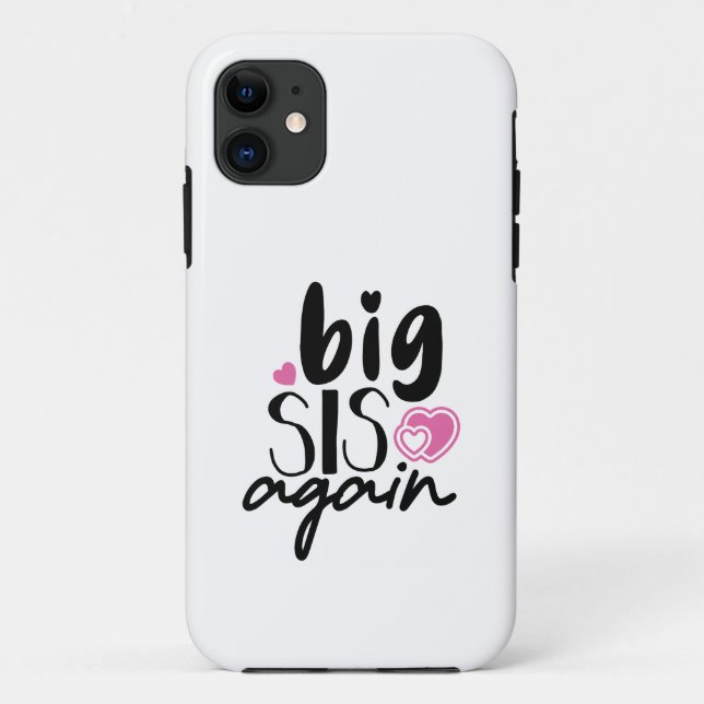 Capa Para iPhone 11 Irmã Mais Velha Novamente (Verso)