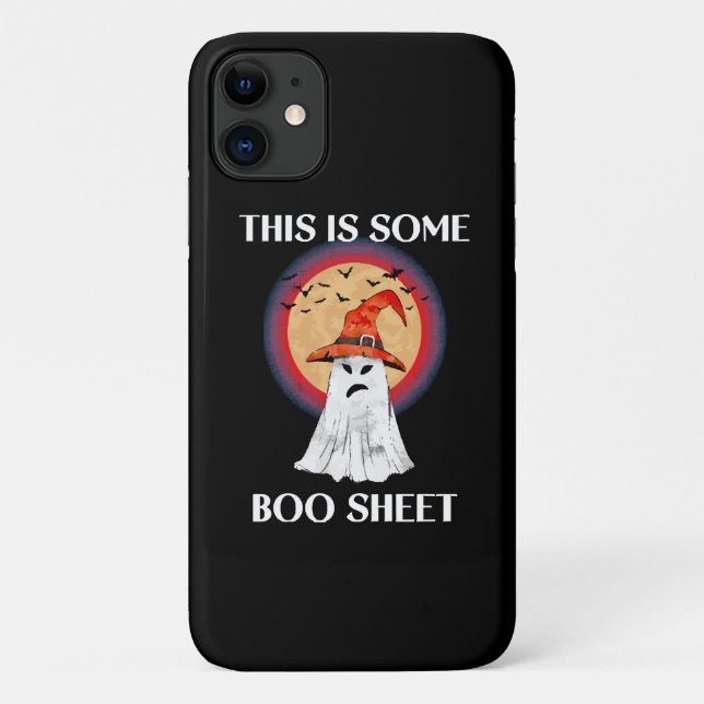 Capa Para iPhone 11 Isso É Alguma Folha de Boo Dia das Bruxas Fantasma (Verso)