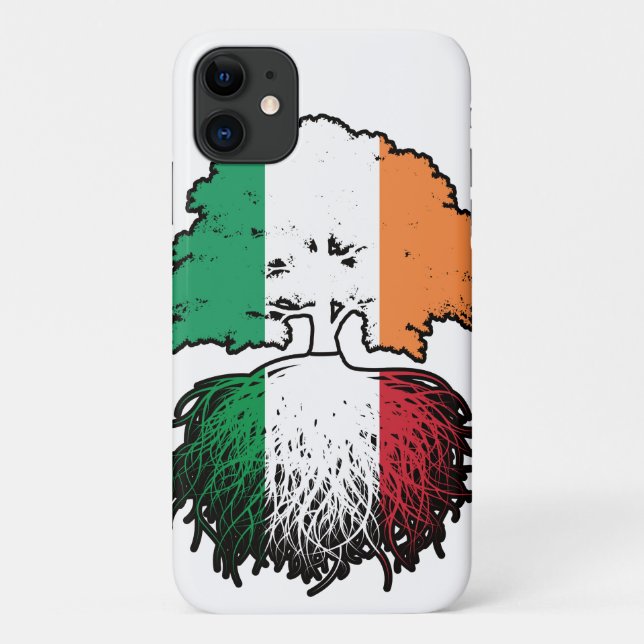 Capa Para iPhone 11 Itália Irlanda, Itália, Irlanda, Irlanda, Árvore B (Verso)