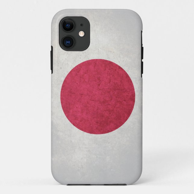 Capa Para iPhone 11 Japão; Bandeira japonesa (Verso)