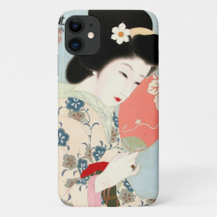 Capa Para iPhone 11 Japonês Clássico Geisha Lady Art
