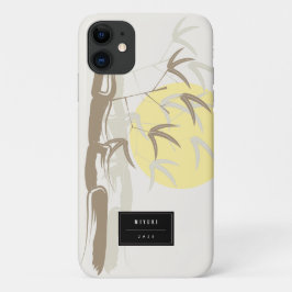 Capa Para iPhone 11 Jardim Artístico Oriental Sunrise do Bambu