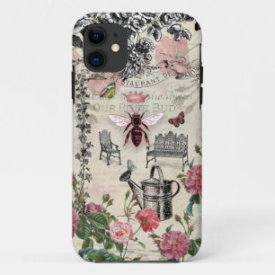 Capa Para iPhone 11 Jardim de Rosas da Rainha Abelha
