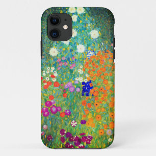 Capa Para iPhone 11 Jardim Flor Gustav Klimt