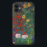 Capa Para iPhone 11 Jardim Flor Gustav Klimt<br><div class="desc">capas de iphone que apresenta o Jardim de Fazendas de pintura a óleo de Gustav Klimt com girassóis (1907). Um belo jardim de girassóis e belas flores azuis,  vermelhas,  roxas,  rosa e brancas. Um presente de excelente para fãs de Arte Nouveau e de Arte Austríaca.</div>