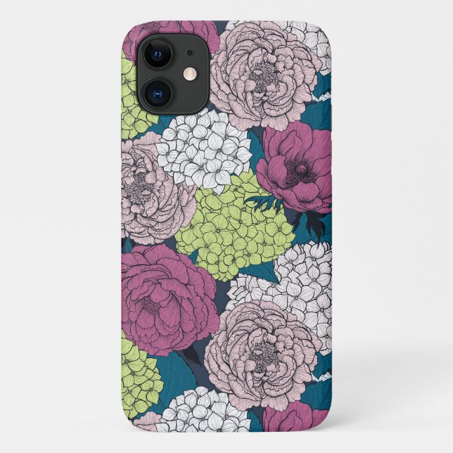Capa Para iPhone 11 Jardim primavera (Verso)