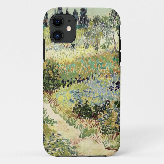 Capa Para iPhone 11 Jardim Van Gogh em Arles 1888 (Verso)