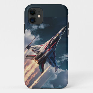 Capa Para iPhone 11 Jato-piloto de Combatente Moderno