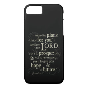 Capa iPhone 8/ 7 Jeremiah 29:11 Eu sei os planos que tenho para voc