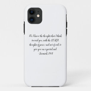 Capa Para iPhone 11 Jeremiah 29:11: Uma promessa de esperança e um fut
